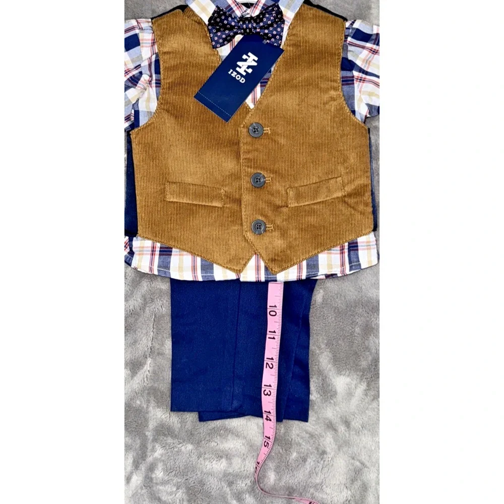 Izod 6 Month Boys 4 Piece Easter Suit - Picture 4 of 5